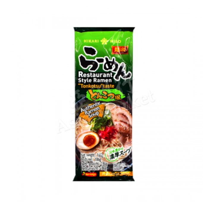 HIKARI Menraku Restaurant Style Ramen Tonkatsu Taste 186g 餐廳風味豚骨拉麵