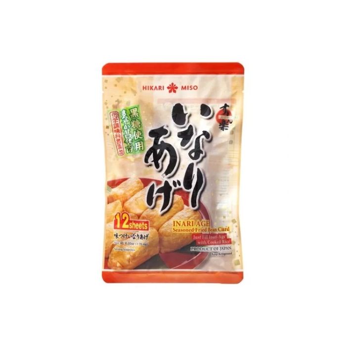 HIKARI Miso Inari Age (12 sheets)  Seasoned Fried Bean Curd 176g 日本壽司豆腐皮