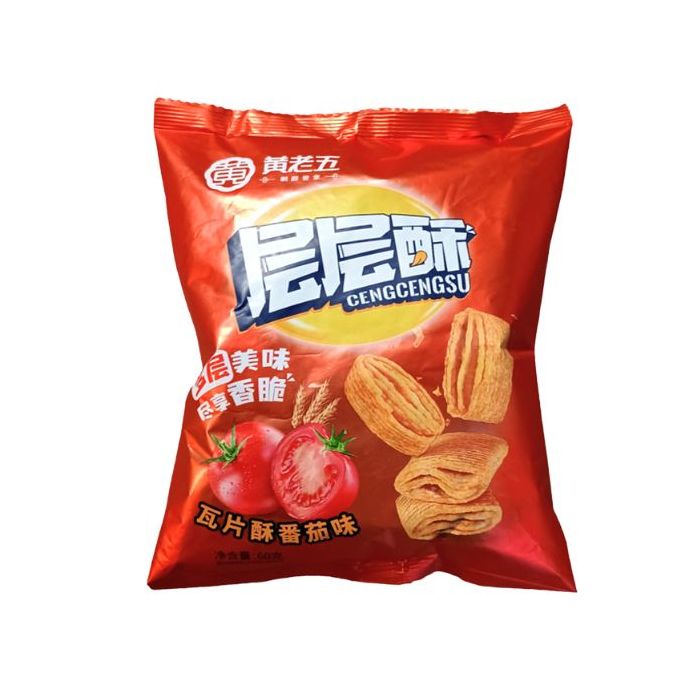 Wheat Crust - Tomato Flavour 60g 黄老五层层酥番茄味