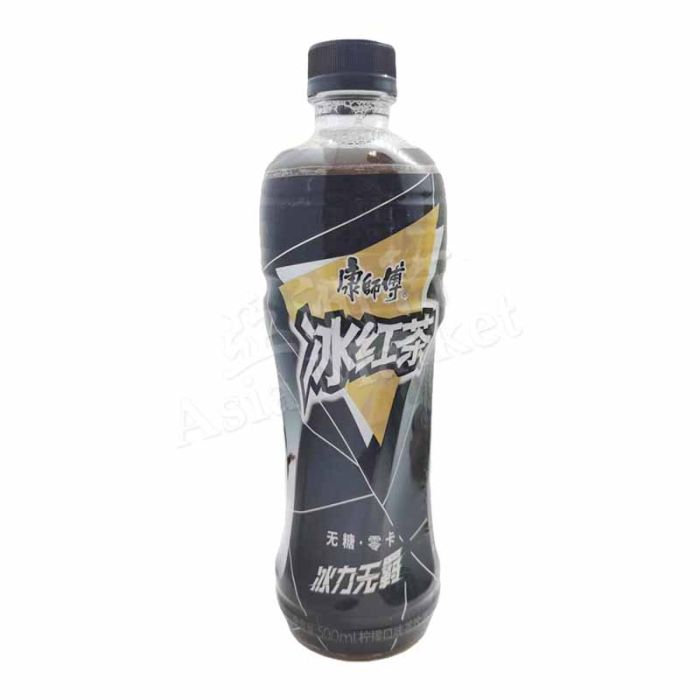 KSF  (black) Lemon Iced tea drink 500ml 康師傅無糖冰紅茶