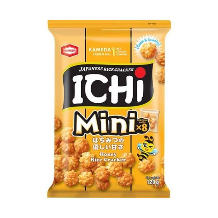 ICHI Rice Cracker Shoyu With Honey Mini 120g 
