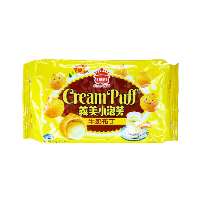 IMEI (Taiwan)  Cream Puff (Milk Pudding Flavour) 57g 義美牛奶布丁泡芙