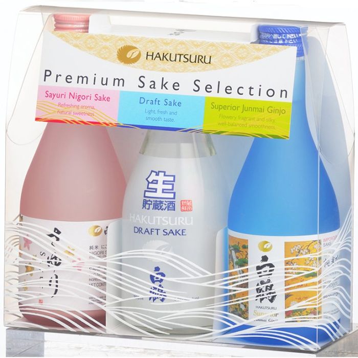 HAKUTSURU Premium Sake Limited Gift Set (300ml x 3) 高級清酒套裝