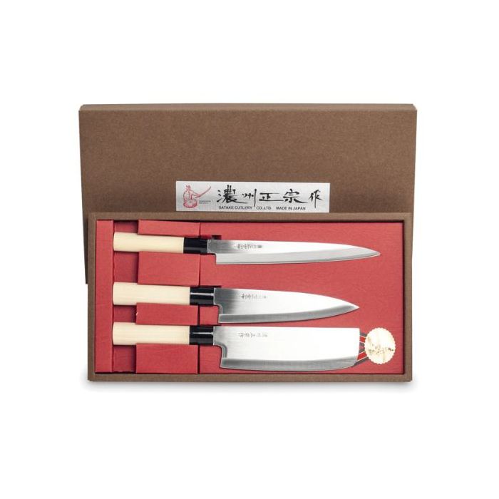 Japanese Knife Set -  3 pieces - 6088009 日本壽司刀具套盒