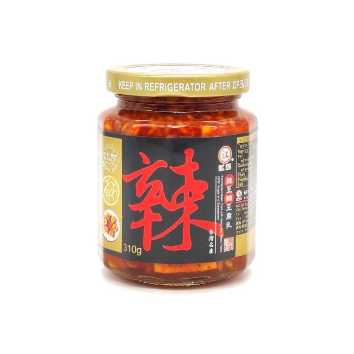 JiangJi Fermented Bean Curd with Spicy Soy Bean Paste 310g 江記元氣辣豆瓣豆腐乳