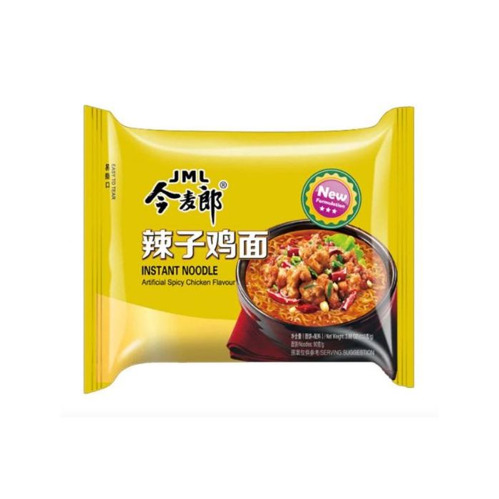 JINMAILANG Spicy Chicken Flavour Noodle 105g 今麥郎辣子雞 袋裝
