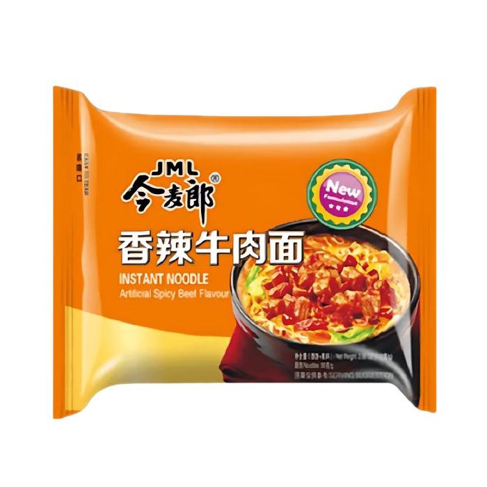 JINMAILANG Hot Spicy Beef Noodles 110g 今麥郎香辣牛肉面