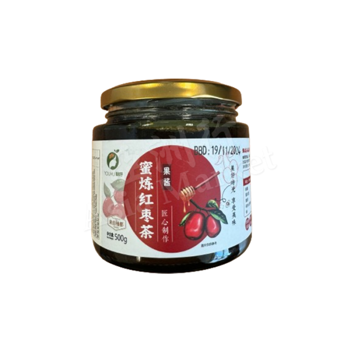 YOUHU Honey Red Date Tea 500g 呦呼蜜炼红枣茶