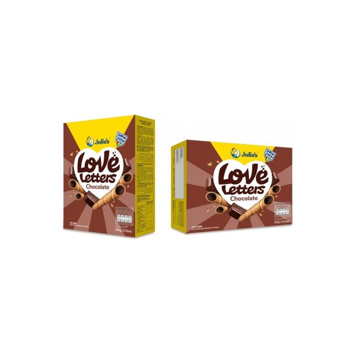 JULIE'S Love Letters Chocolate 100g 馬來朱莉巧克力蛋捲