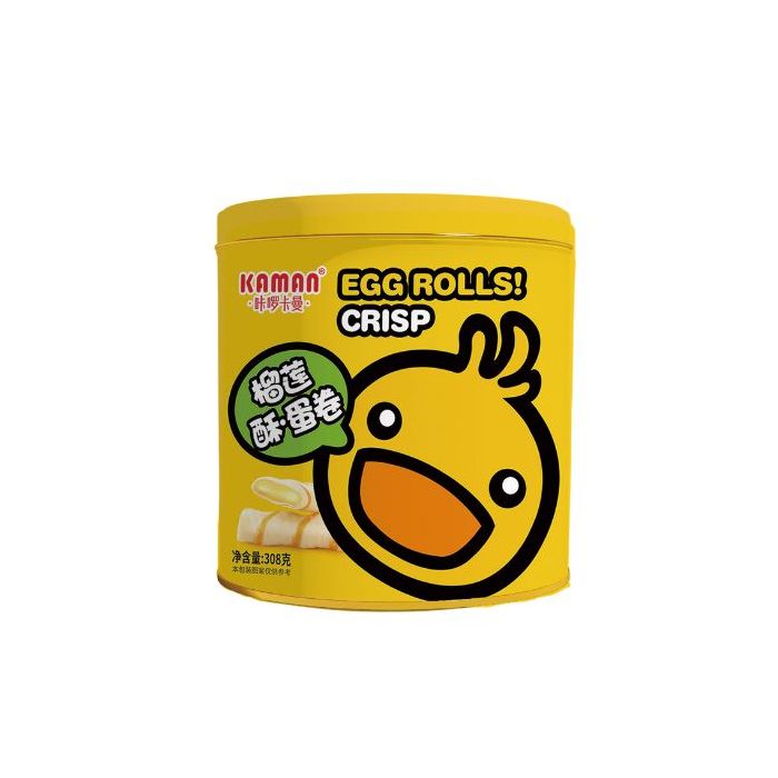 KAMAN Durian Crisp Egg Rolls 308g  咔囉卡曼榴莲酥蛋卷