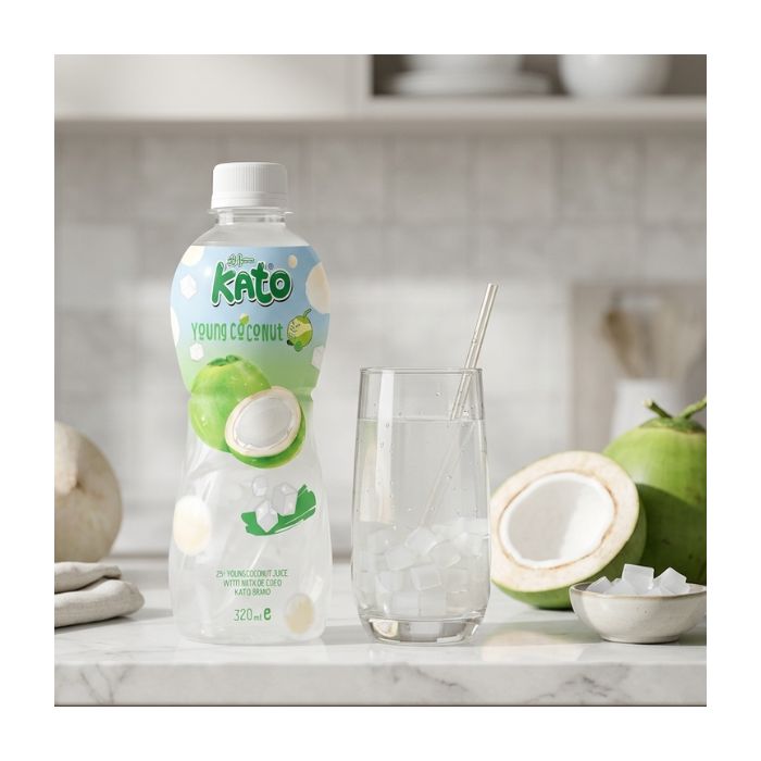 KATO Young Coconut Juice with Nata De Coco 320ml