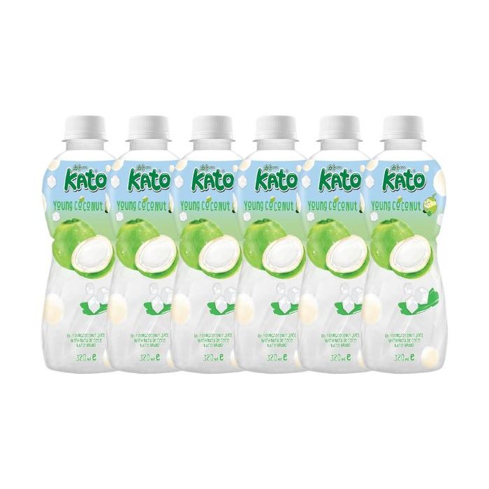 elfbar nachfüll pod läuft aus KATO Young Coconut Juice with Nata De Coco 320ml (Pack of 6)