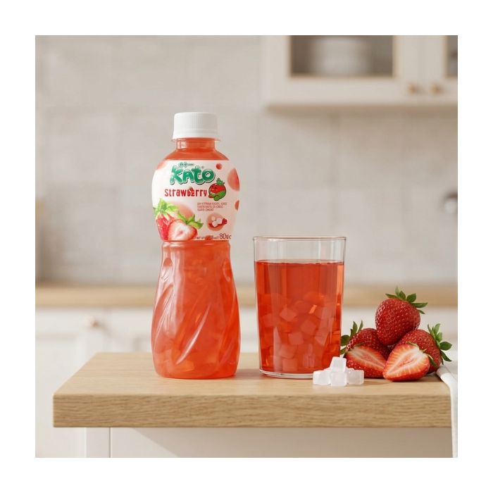 KATO Strawberry Juice with Nata De Coco 320ml