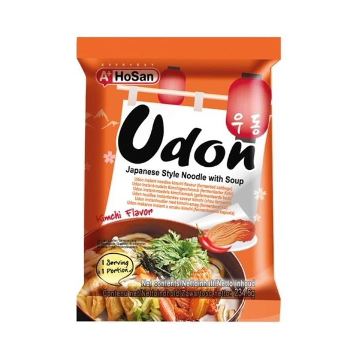 HOSAN Fresh Udon with Soup Base in Pack (Kimchi Flavour) 232.6g  韓式泡菜味烏冬