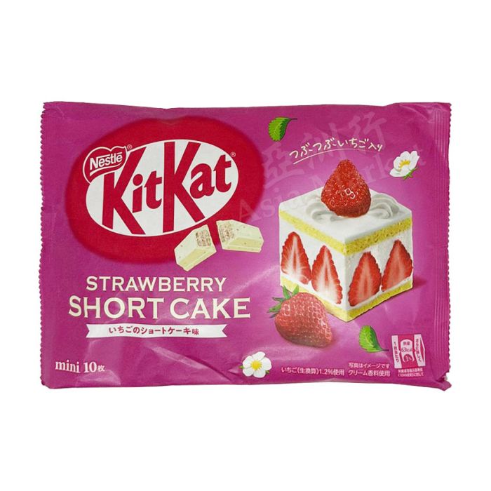 NESTLE KitKat Mini Strawberry Short Cake 104.4g(9 pieces) 日本雀巢迷你草莓饼干