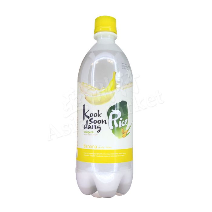 KOOK SOON DANG  Rice Makgeolli Banana Flavour (Alc. 6%) 750ml  韓國香蕉甜米酒