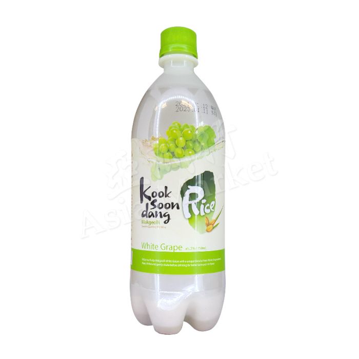 KOOK SOON DANG  Rice Makgeolli White Grape Flavour (Smooth Sparkling Rice Wine) (Alc. 6%) 750ml 韓國白葡萄甜米酒