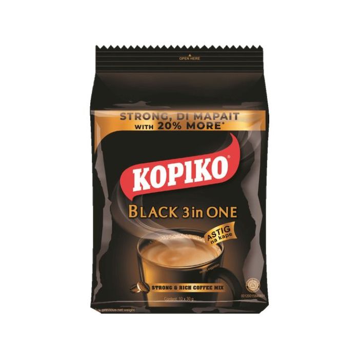 KOPIKO  Black 3 in One Coffee 300g (10x30g) 三合一黑咖啡