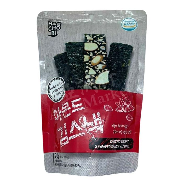 HAECHOBI- Choco Crispy Seaweed Snack Almod 20g 杏仁紫菜脆片