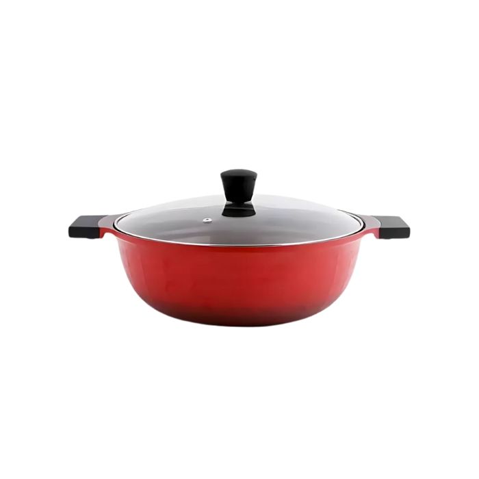 Aluminium pan with lid (Yangsu wok nambi) induction D-260mm 