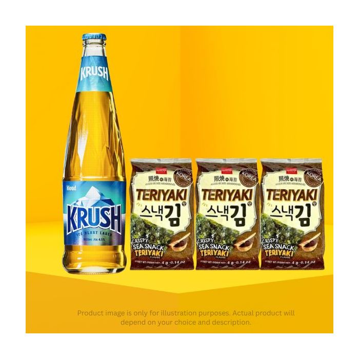 Korean Seaweed Snacks + Korean Krush Lager Bundle