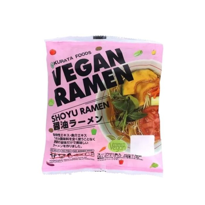 Kurata Foods Vegan Ramen Meal Shoyu Flavour 118g 倉田 純素拉麵餐 - 醬油口味