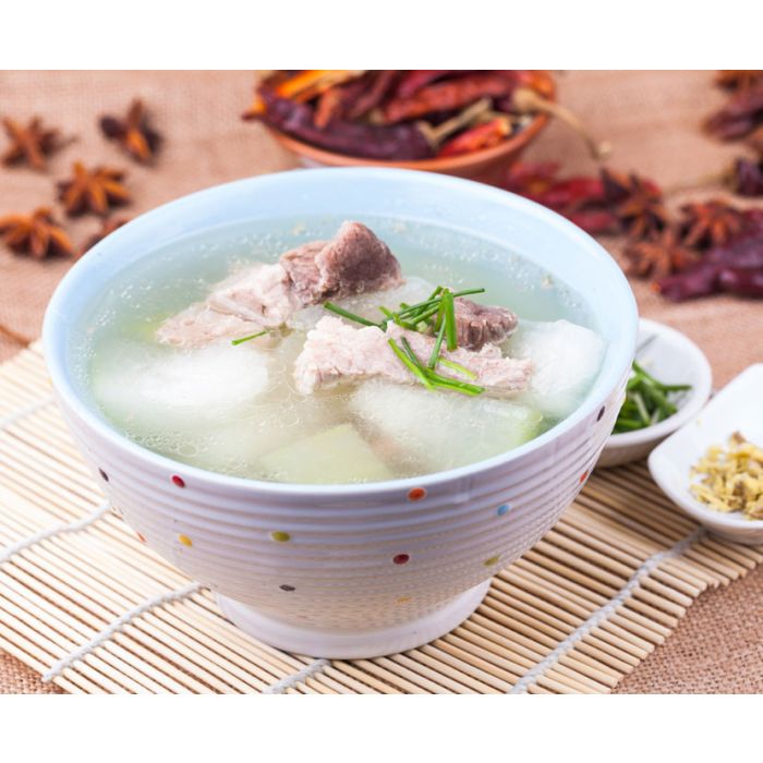 咸蛋节瓜汤食材