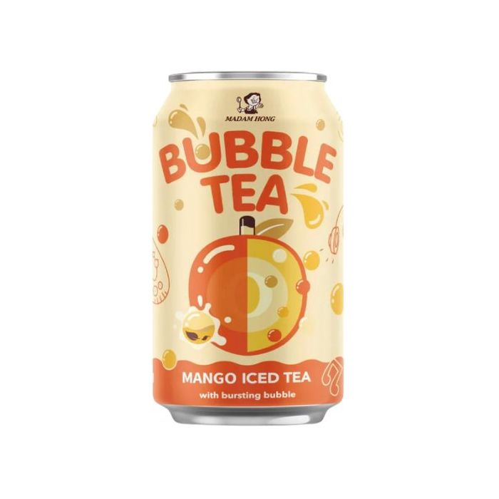 LADY BOBA Mango Iced Tea Bursting Bubble 320ml 波波小妞爆爆珠果汁 (芒果味)