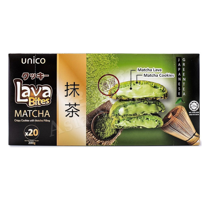 UNICO  Lava Bites Matcha 200g 馬來西亞流心曲奇 (抹茶味)