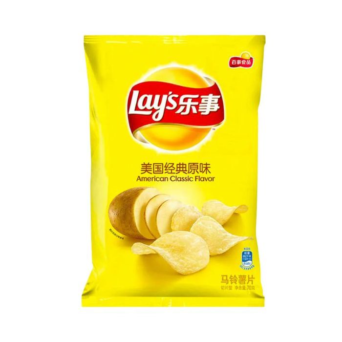 Lays Potato Chips - Original 70g 樂事薯片-美國經典原味