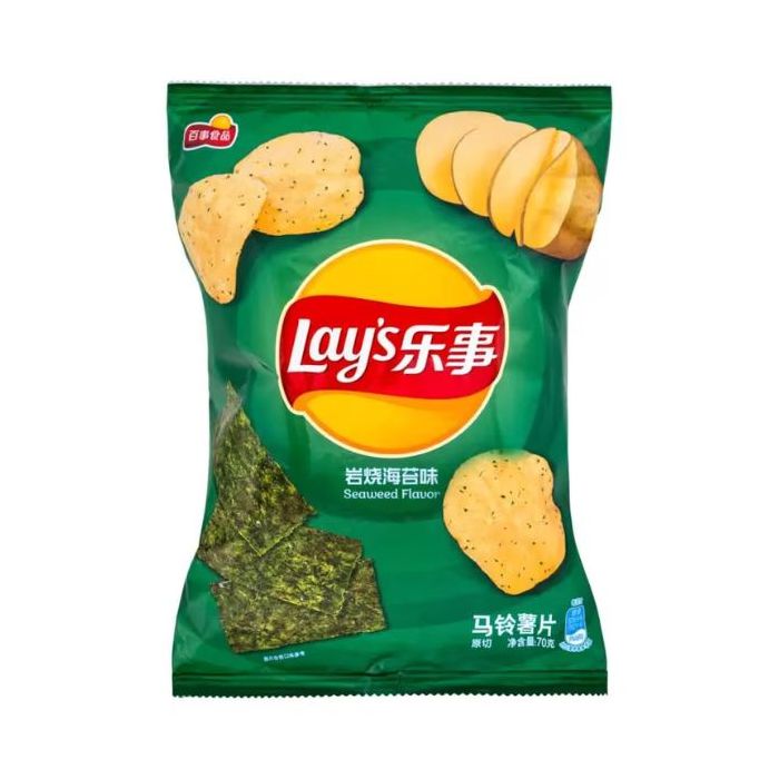 Lay's Potato Chips Seaweed Flavour 70g 薯片 ~ 岩燒海苔味