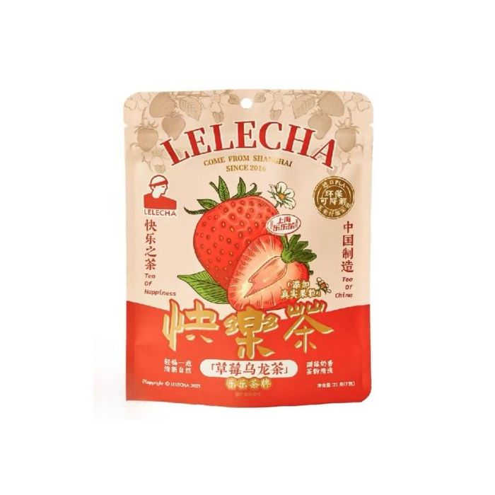 LELECHA Strawberry Oolong Tea 21g 乐乐茶 快乐茶 草莓乌龙茶 21g