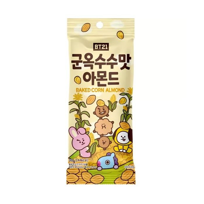 LINE BT21 Baked Corn Almond 30g