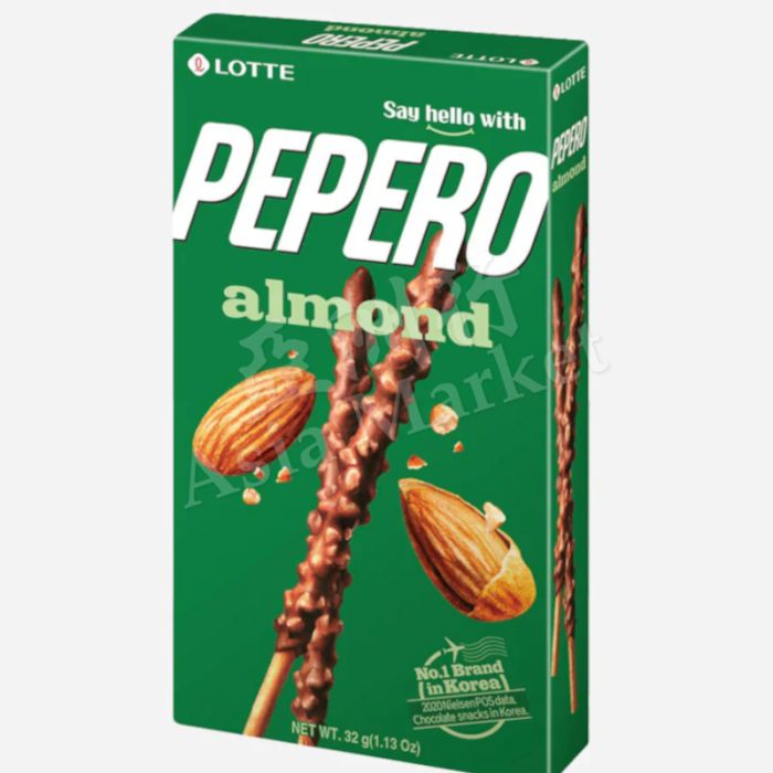韩国乐天Pepero杏仁巧克力棒 32g