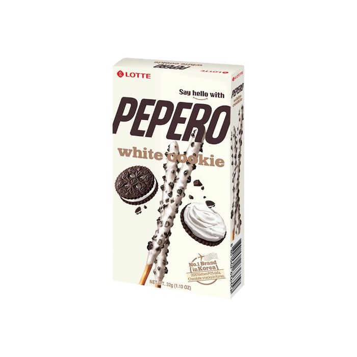 LOTTE Pepero White Chocolate White Cookie 32g 韓國白巧克力曲奇棒