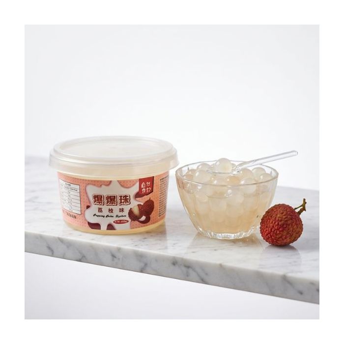 Popping Boba - Lychee Flavour 450g 自然食記 爆爆珠荔枝味