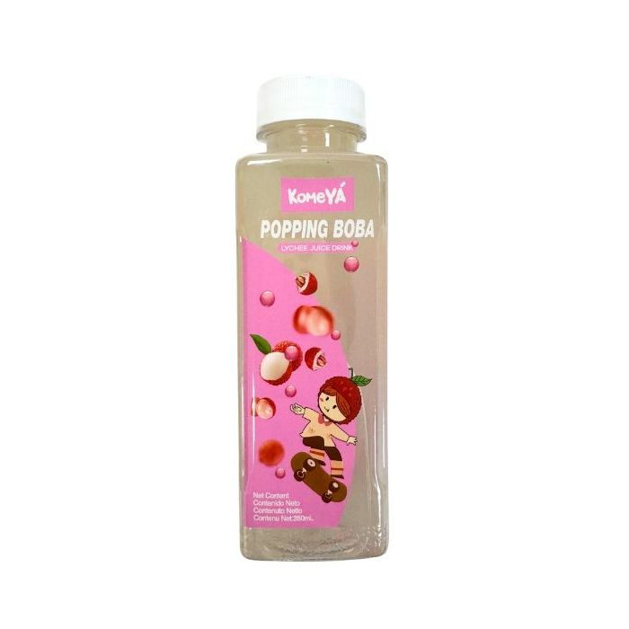 KomeYÃ Popping Boba Lychee Flavour 350ml 