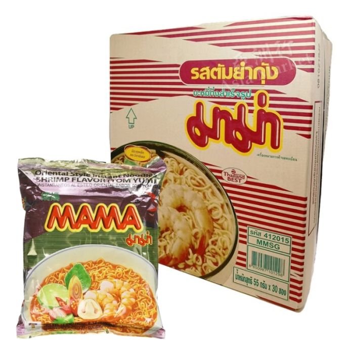 [CASE] MAMA Instant Noodles Shrimp Tom Yum Flavour 55g x 30 