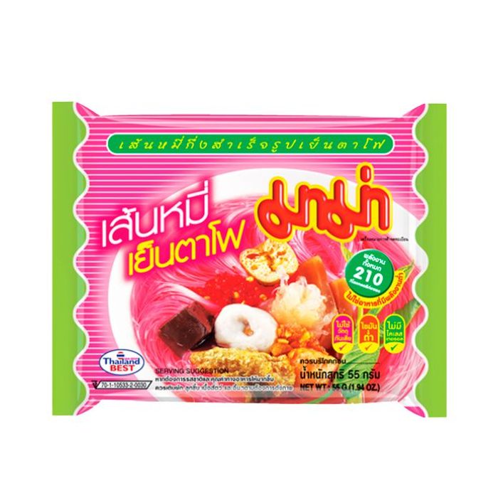 MAMA Yentafo Rice Vermicelli 55g 泰式紅南乳醬味米粉