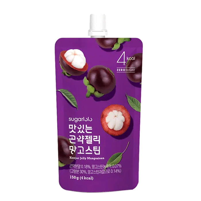 SUGAR LOLO Konjac Jelly Soft Drink - Mangosteen Flavour 150g 韓國 蒟蒻啫喱 (山竹味)