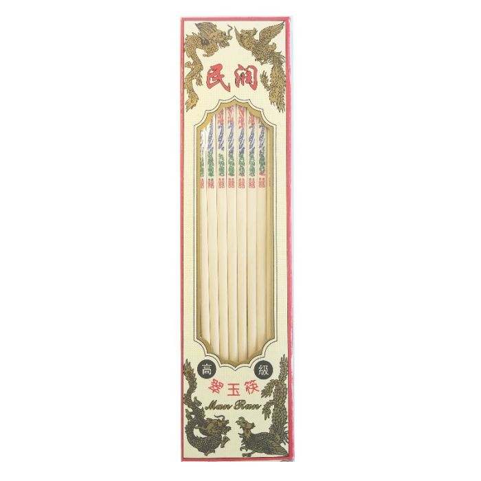 27cm Plastic Dragon Phoenix Chopsticks x10Pairs