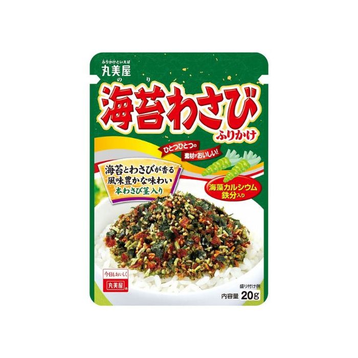 Marumiya Nori Wasabi Furikake Rice Seasoning with Nori Seaweed Wasabi 20g 