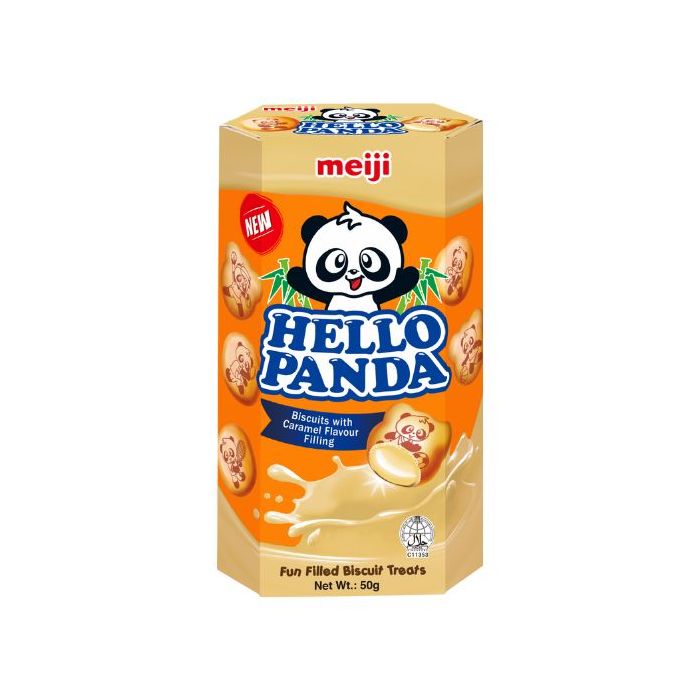 MEIJI Hello Panda Caramel Flavour 50g  熊貓餅乾焦糖味