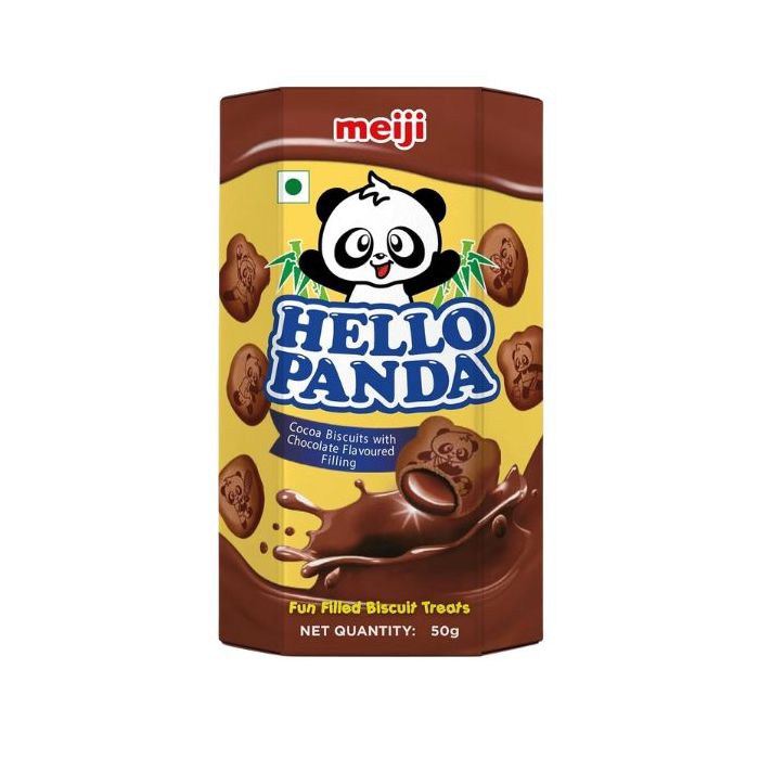 MEIJI Hello Panda Double Choco Flavour Biscuits 50g  熊貓餅乾雙層巧克力味