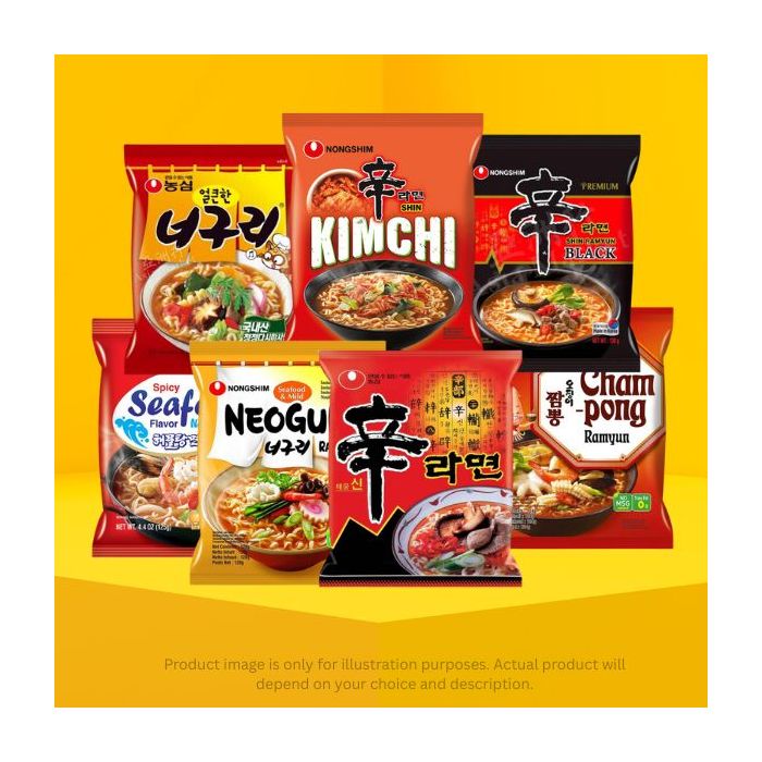 Mix & Match Nongshim Ramen Single Pack Bundle
