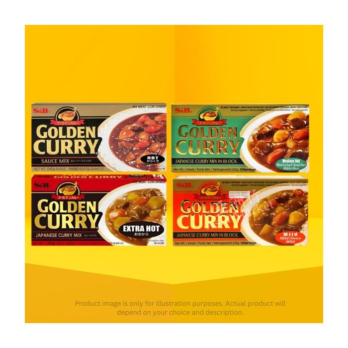 Mix & Match S&B Golden Curry Paste Bundle