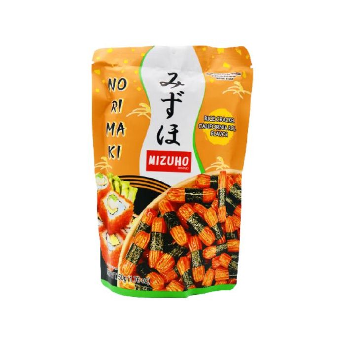 MIZUHO Japanese Rice Cracker Norimaki California Roll Flavour 50g 日本米餅零食-加州紫菜味