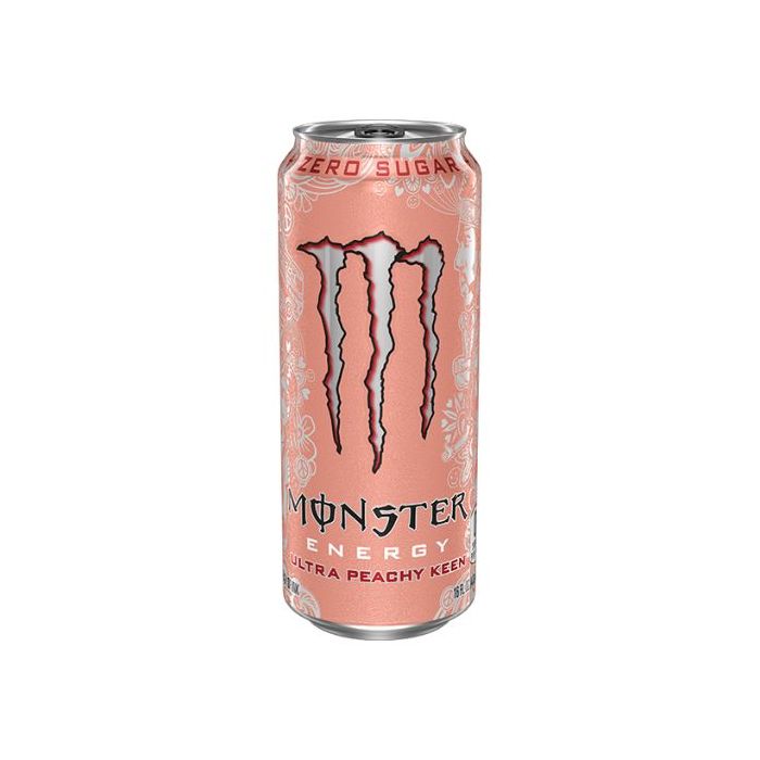 MONSTER Ultra Peachy Keen Zero Sugar Energy Drink Can 500 ml 超越碳酸能量飲料