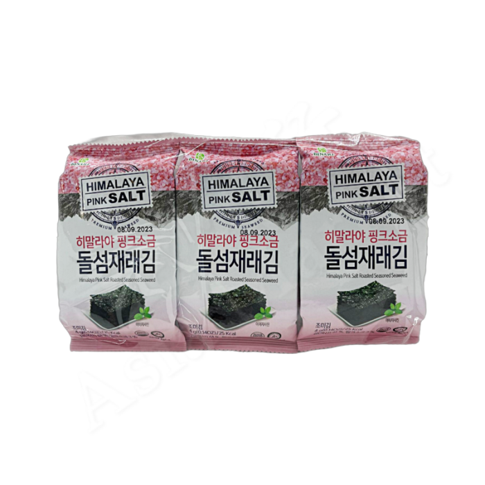 HUMANWELL A+ Sea Laver Seaweed Snack Himalayan Pink Salt 3x4g 韓國喜馬拉雅海鹽味海苔