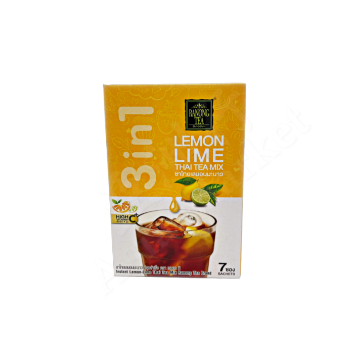 RANONG TEA - 3 in 1 Lemon Lime Thai Tea Mix (7 Sachets) 175g 泰國3合一檸檬茶